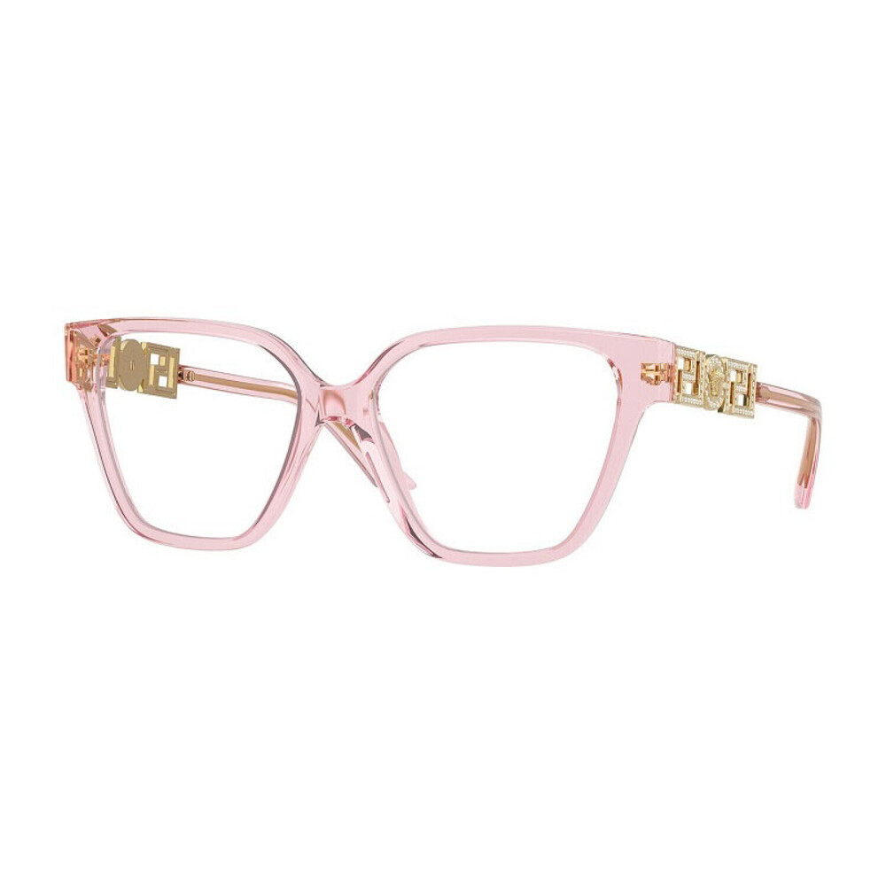 NEW Versace VE3358B 5472 Transparent Pink Sunglasses Authentic